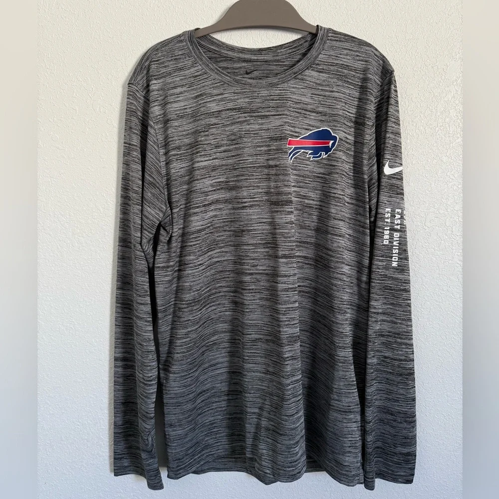 Nike Buffalo Bills Velocity Dri-FIT NFL Long-Sleeve T-Shirt Size Small - Picture 2 of 4